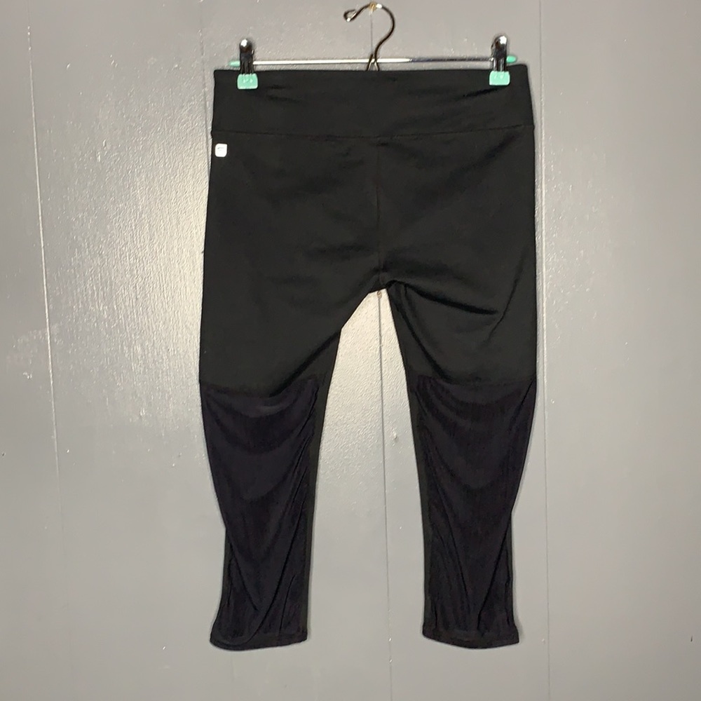 FABLETICS Mid-Rise Mesh Black Capri - Picture 4 of 10